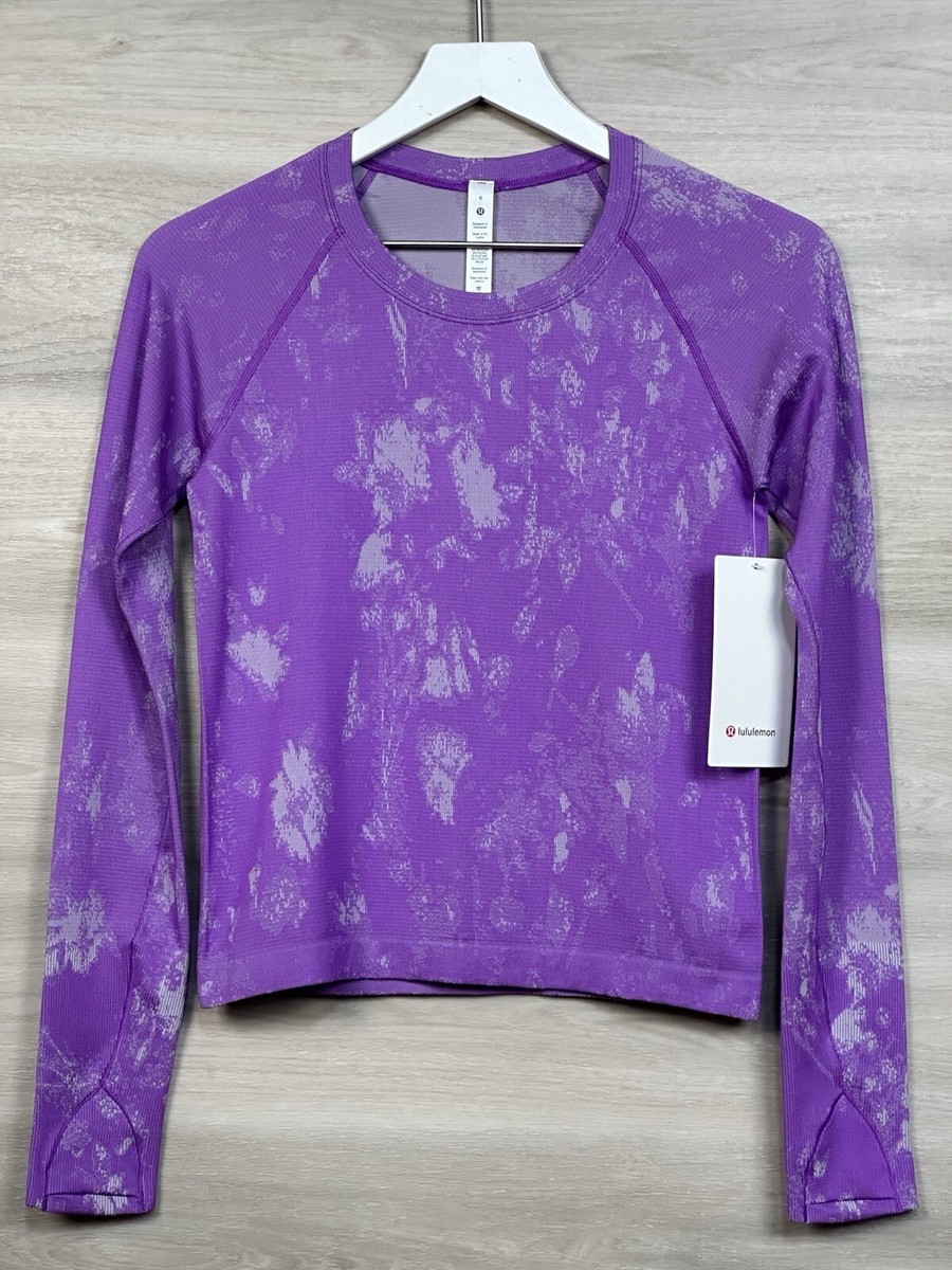 Lululemon Swiftly Tech LS 2.0 Race Sliverescent Size 6 SWMM