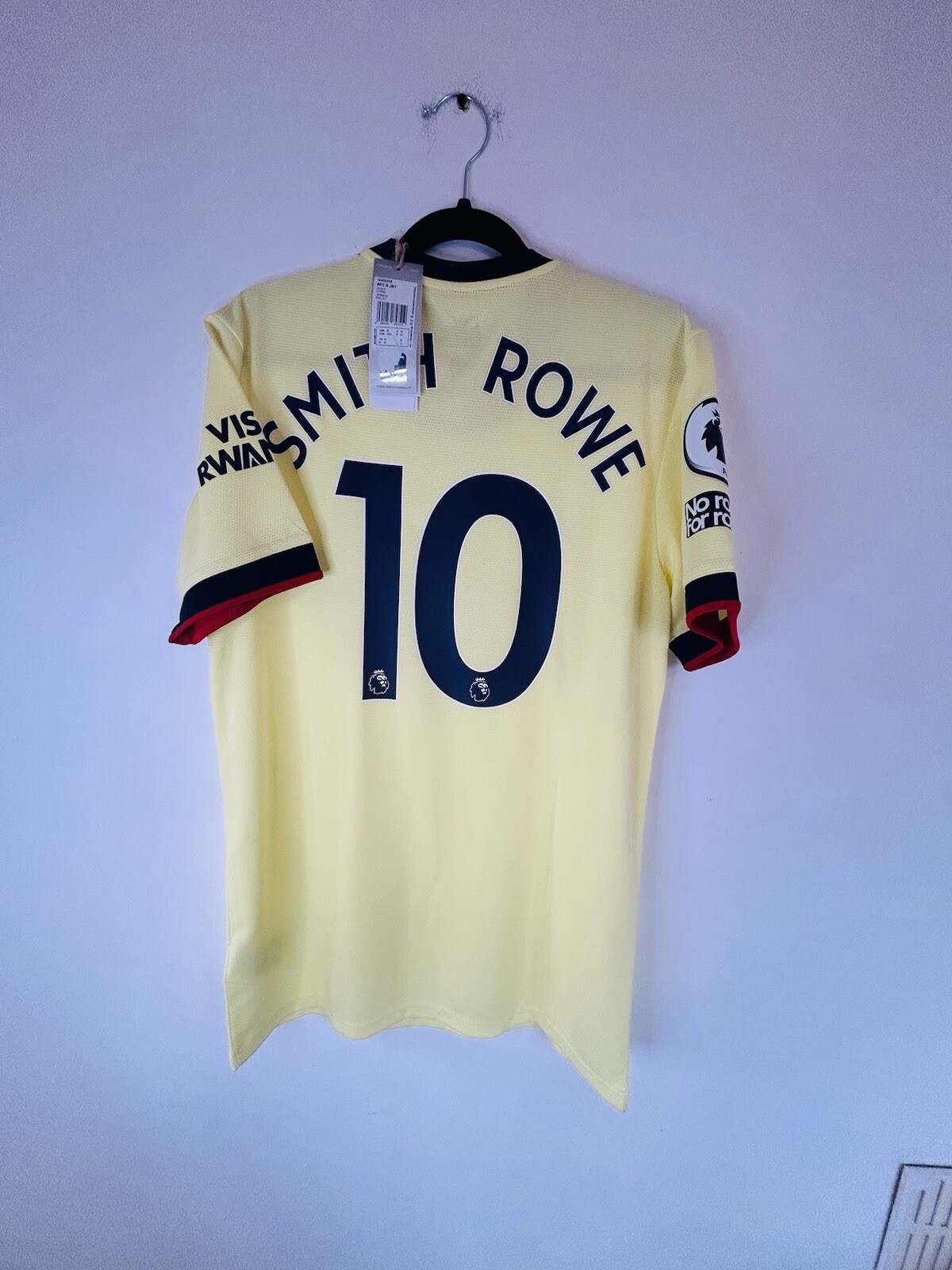 FILA Maglia calcio SMITH ROWE 10 nuova con etichette Arsenal uomo M away 2021 22 Adidas