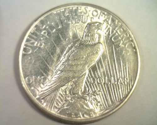 1934-D FRIEDEN SILBERDOLLAR AUSWAHL ÜBER UNZIRKULIERT CH. MIT SCHÖNER ORIGINALMÜNZE - Bild 2 von 2