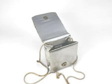 Vintage La Regale Ltd. Silver Evening Bag Purse Clutch Strap