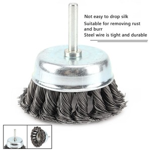 2/" Stainless Steel Wire Wheel Brush Angle Grinder Metal Rust Removal 1//4/" Shank