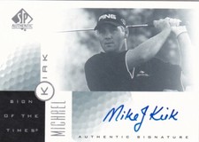 2001 SP Authentic Sign of the Times Golf Pick Your Cards!  Complete Your Set!