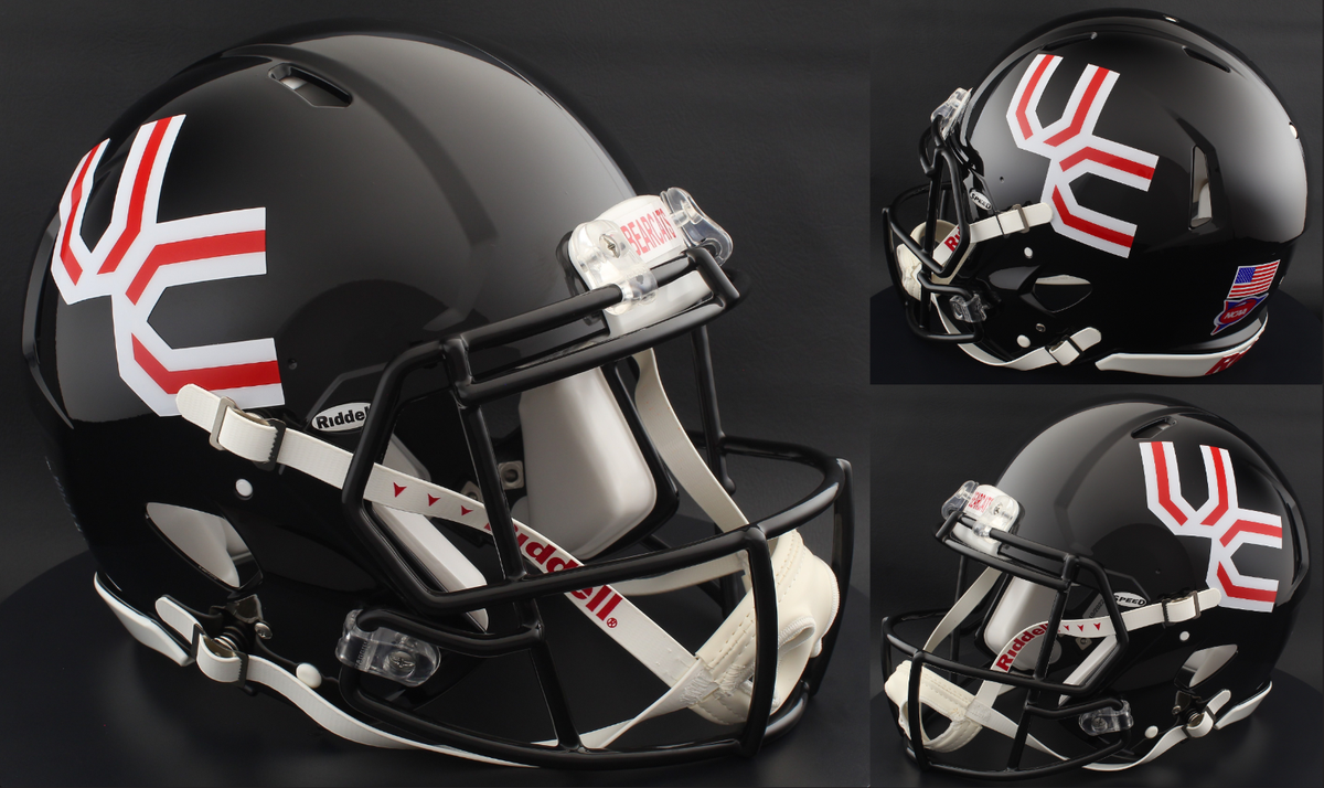 acc mini football helmets Amherst (OH) High School Helmet — T-Mac Sports Chuck Pippin Jr. (@CPBassGuide) Size:White Bird Ice Rod 28