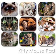 CATS KITTY CUSTOM MOUSE PAD FRIENDS PHOTO FAMILY MOUSEPAD  CM-02 