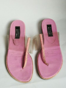 pink clear sandals