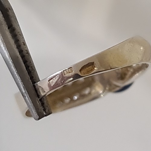 Ucrania anillo de mujer plata 925, oro 375, perlas cultivadas de agua dulce - Imagen 7 de 12