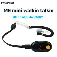 Mini Walkie Talkie UHF 400-470MHz 25 Channles Long Range Portable Two Way Radio