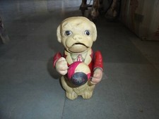 Vintage Unique Fine Dog Playing With Ball Celluloid Figurine/Toy , Japan