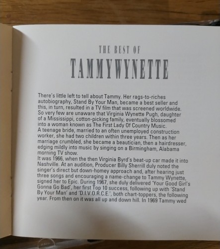 Tammy Wynette - The Best Of Tammy Wynette CD (1996) - Bild 4 von 4