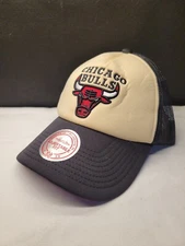 Mitchell and Ness Chicago Bulls NBA Hat, Foam Embroidered Front, Adjustable Truc
