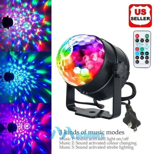 2Pack 6 Colors Party Disco DJ Balls Sound Activated Strobe Lights LED Dance Lamp - Picture 2 of 20