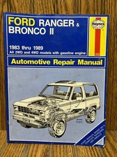 Haynes Ford Ranger & Bronco II 1983 Thru 1990 Service & Repair Manual 1026