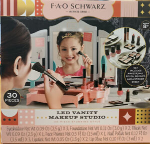 Fao Schwarz Girls Led Makeup Vanity Studio Kit Brand New 843479128550 Fao Schwarz Girls Led Makeup Vanity, Vanity Makeup Studio Fao Schwarz