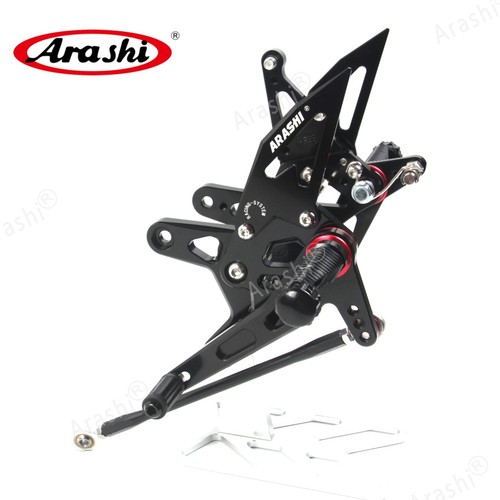 BLACK Adjustable Rearsets Footrest For Kawasaki Ninja ZX-6R 636 2007 2008 ZX636 - Picture 4 of 6