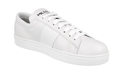 PRADA DOWNTOWN AVENUE SNEAKERS SHOES 2EE389 WHITE LEATHER US