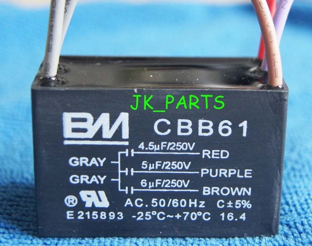Ceiling Fan Capacitor Cbb61 450vac Hvac Electrical Parts Tools