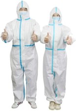 Protective Disposable Coveralls for Full Protection with Reinforced Seams XL
