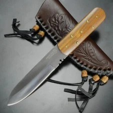 Bushcraft Heavy Duty Fixed Blade Utility Knife w/ Sheath by American Hunter -NEW