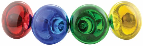 RED BLUE GREEN YELLOW 60W R80 Coloured Reflector Disco Spot Light Bulb ES Screw - Picture 3 of 3
