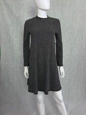 Old navy women's Sweater dress Bell sleeve Ribbed knit charcoal gray SMALL S