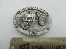 Vintage Spec-Cast 1956 Farmall 350 Tractor Farming Belt Buckle