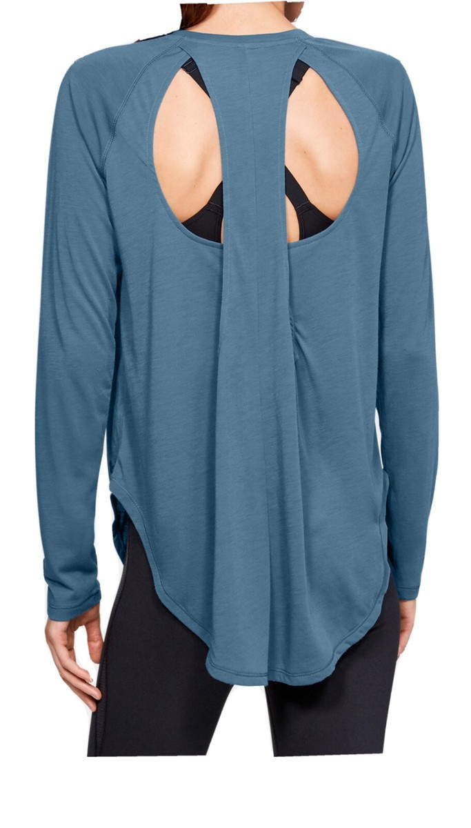 under armour open back long sleeve