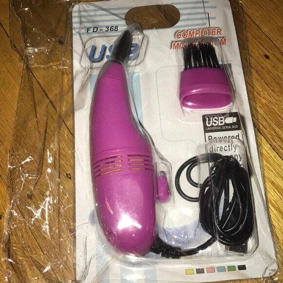Purple Mini USB Vacuum Cleaner