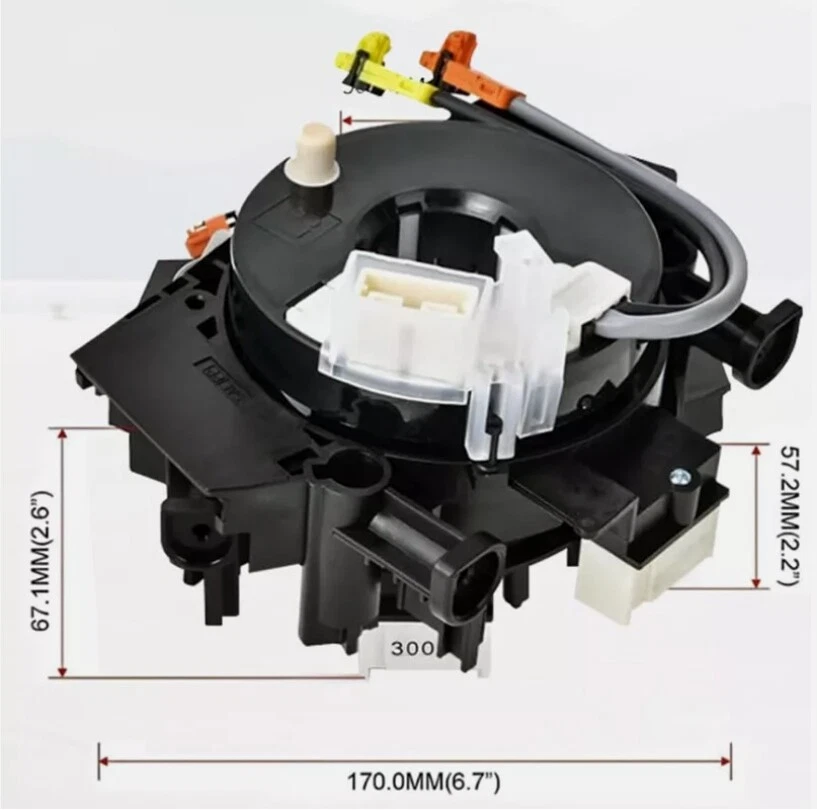 Resorte de reloj con cable espiral para Nissan Versa Murano Rogue B5567-CB66A 25567-ET025 Foto 3 de 4