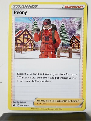 Peony 150/198 Near Mint - B1G1F Chilling Reign Pokemon Card $2 Combined  Ship | eBay