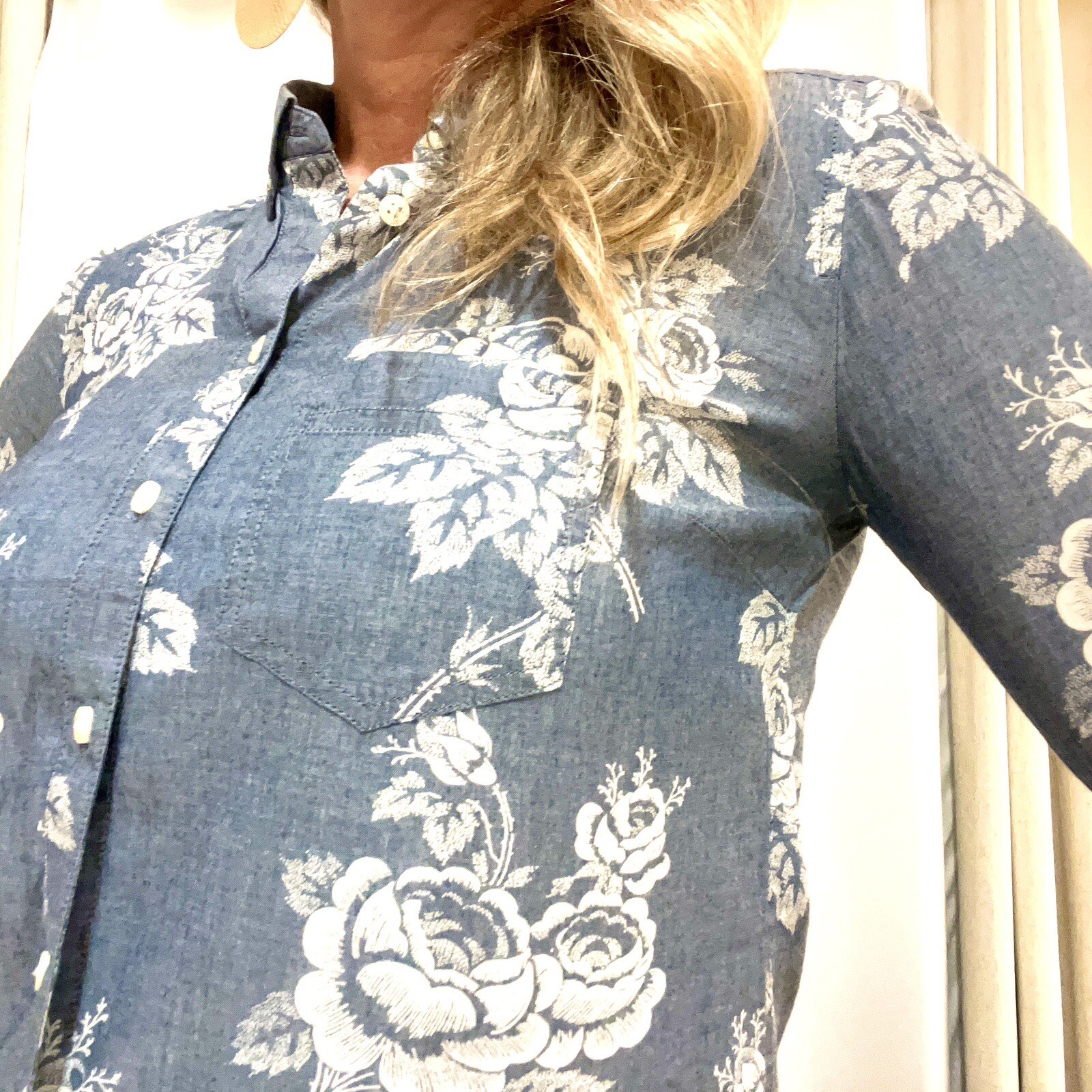 GAP Floral Button Up Blouse - image 2