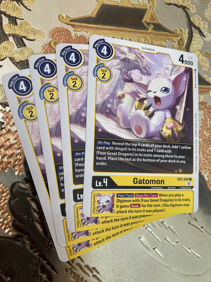 Digimon Card Game Playset EX3-030 C Gatomon