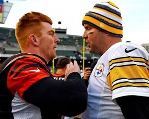 ANDY DALTON &amp; BEN ROETHLISBERGER 8X10 PHOTO BENGALS &hellip;