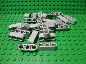 ** 25 CT LOT ** Lego NEW light bluish gray 1//2 technic pin pieces