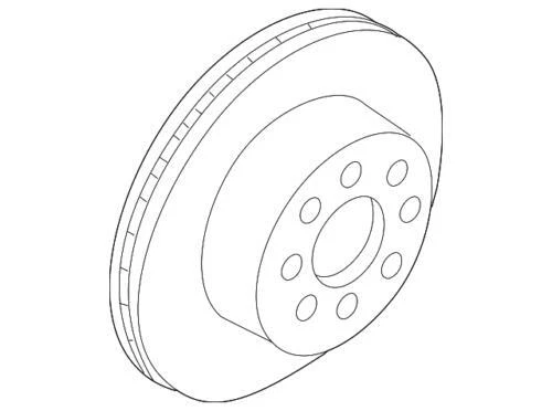 Rotor de freno de disco genuino GM 2007-2014 Chevrolet Cadillac GMC Escalade 22968231 Foto 2 de 3