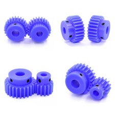 1.5 Motor 15-30T With Step Bore 6-12mm Pinion Gear Plastic Nylon Blue Spur Gear
