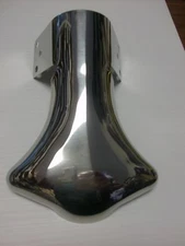 EXHAUST DEFLECTOR STAINLESS PLAIN STYLE  UNIVERSAL FIT UP TO 2 1/2 INCH PIPE 