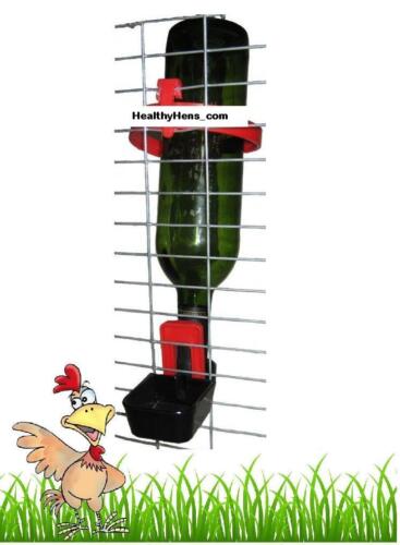Bottle Holder Drinker Chicken Quail Bird Cage Auto cup Chick Budgie Finch Parrot - Afbeelding 1 van 1