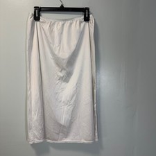 Vanity Fair White Half Slip Lace Trim Nylon Style 11-711 Size Large 28"