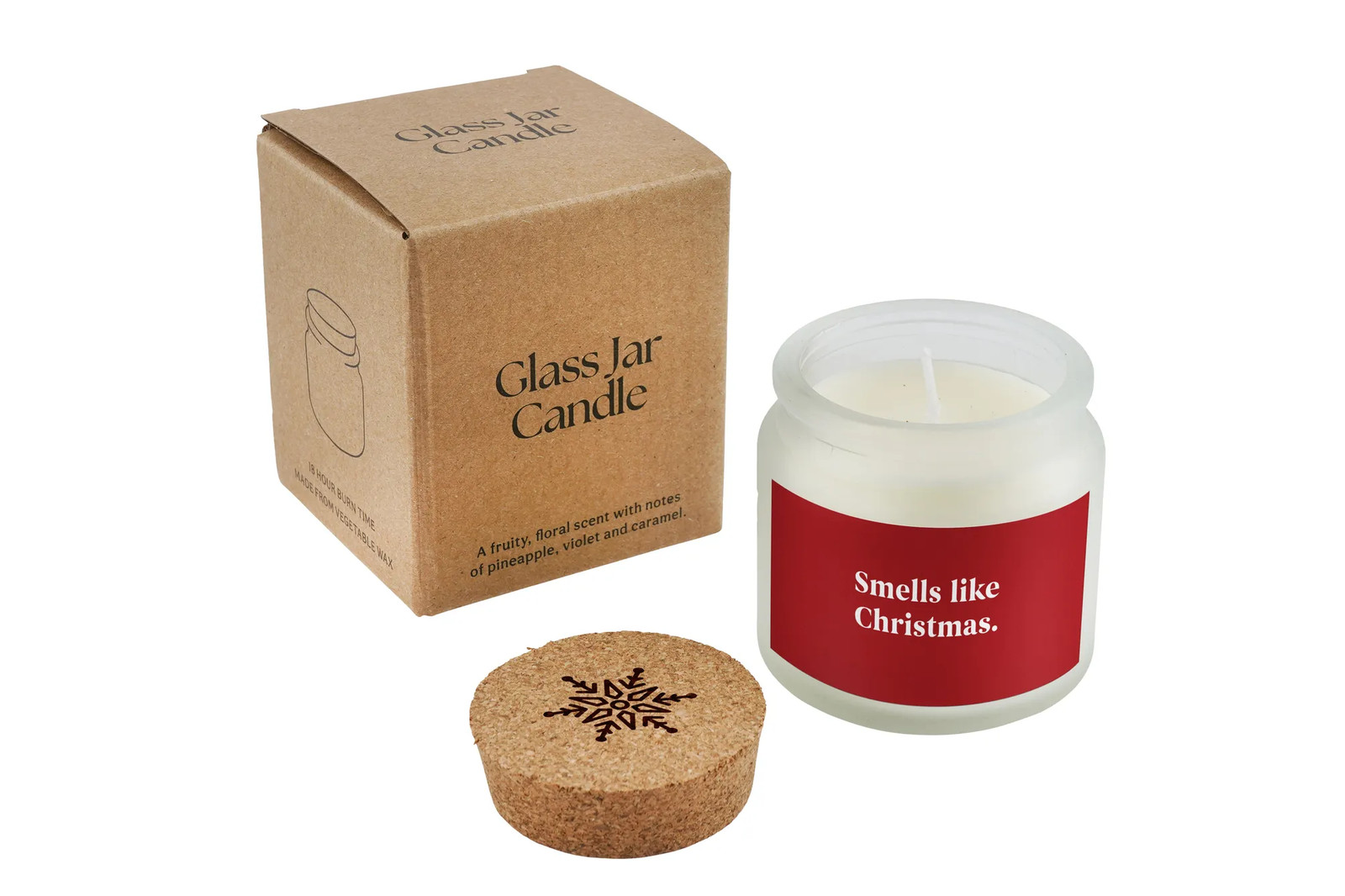 Smells Like Christmas Candle | Funny Holiday Jar | Secret Santa Gift Box