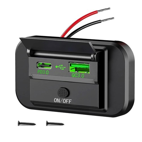 Voitures pour la plupart des v??hicules 12V/24V chargeur voiture prise ABS noir - Photo 3 sur 21