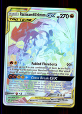 Reshiram & Zekrom GX (Secret) 259/236 Pokemon Rainbow Rare SM - Cosmic Eclipse C on eBay