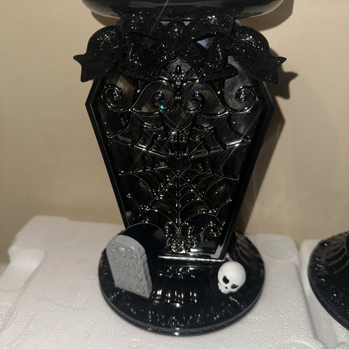 Bath and Body Works Halloween 2025 Coffin Candle Holder Light Up Set of 2 - Picture 2 of 13