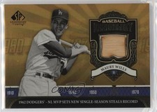 2006 SP Legendary Cuts Baseball Chronology Materials Maury Wills #BC-MW 00jz
