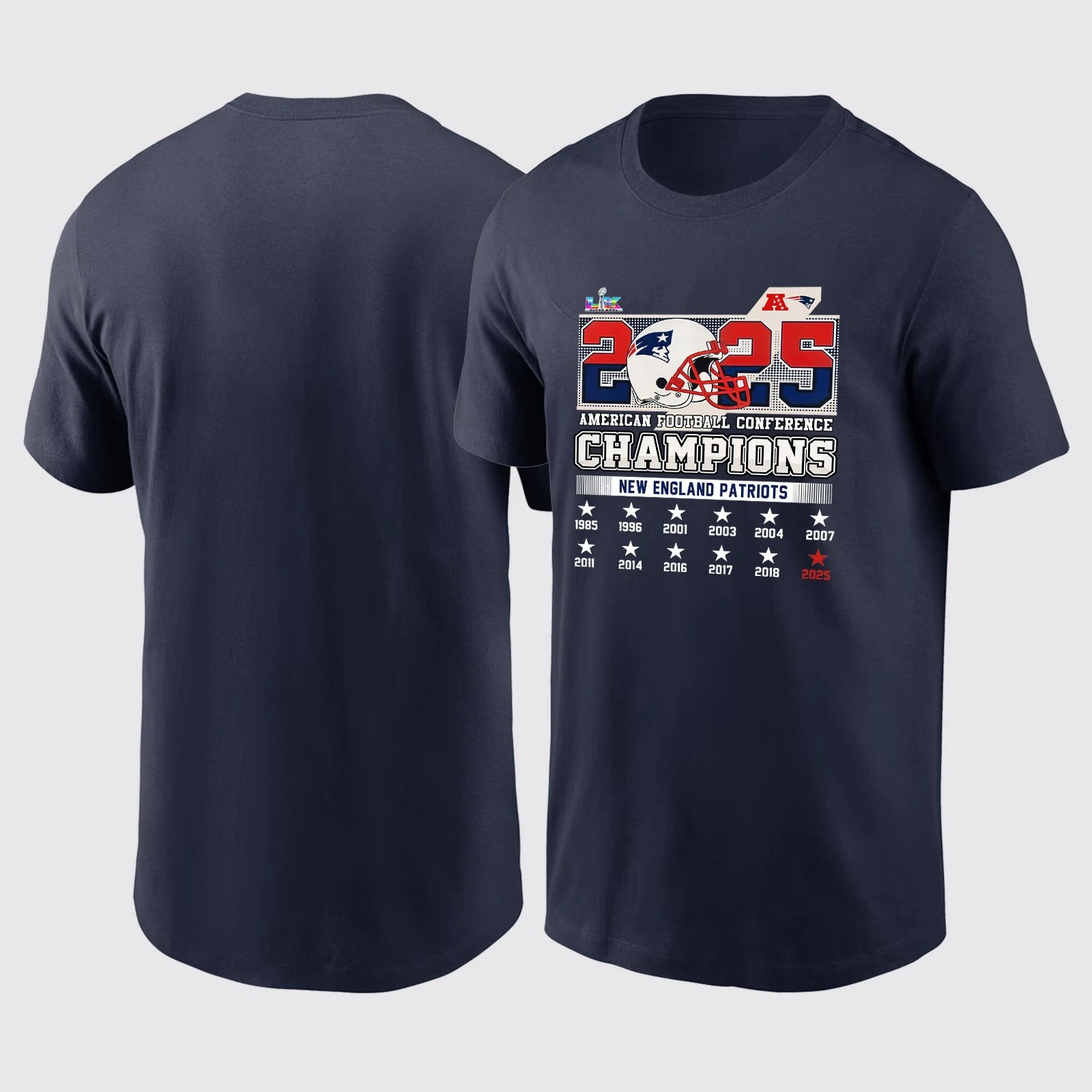 New England Patriots AFC Champions 2025 TShirt