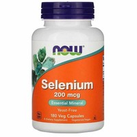 NOW Foods Selen 200Mcg (Selen) 180 Vegane Kapseln