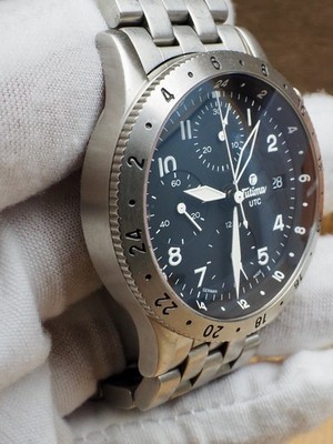 Tutima Pilot UTC FX UTC Model 724 NOS Dealer Display Never Owned RARE! Watch
