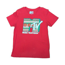 MTV Music Television Red T-Shirt Large Original Television