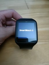 Sony SWR50 SmartWatch 3 Stainless Steel Case Sport Band - Black