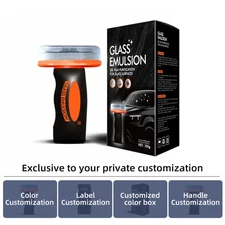 Automotive Oil Film Cleaner Car Windshield Oil Film Remover 180ml w/ Brush Head