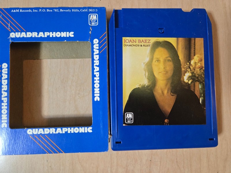 Joan Baez Diamonds & Rust Untested Quadraphonic 8 Track Tape Q8 With Sleeve